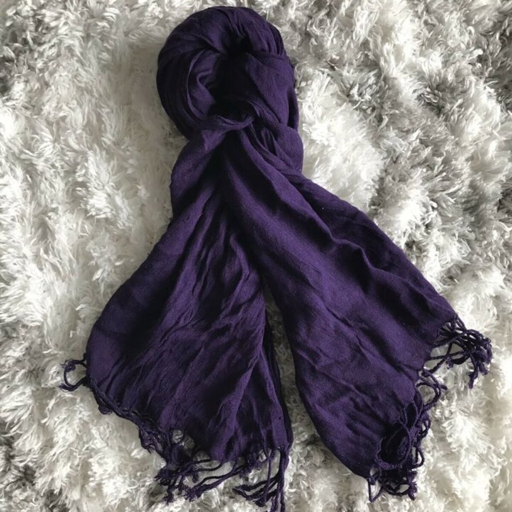 Purple Scarf for the Fall